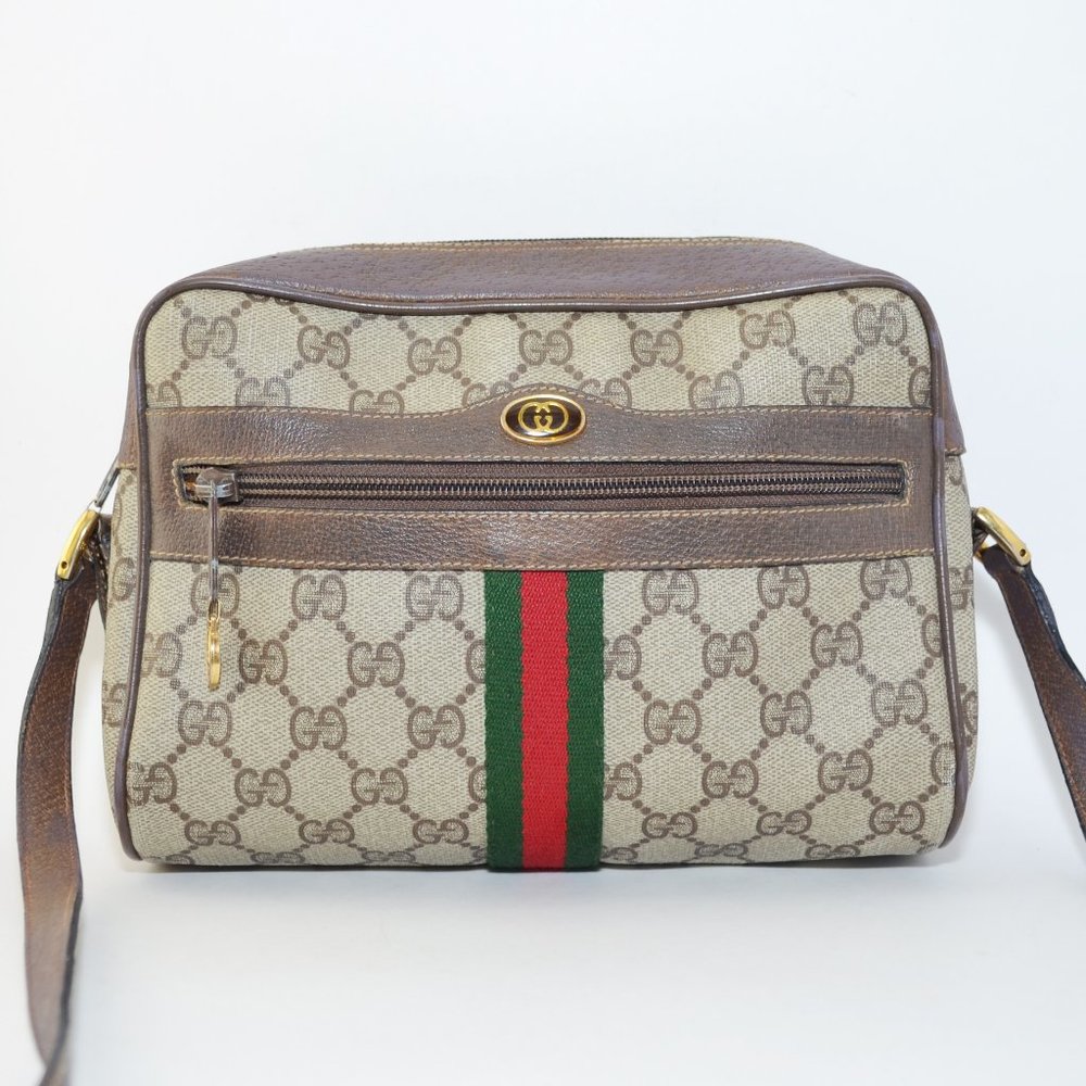 Gucci Small Brown 'Ophidia' Crossbody Bag
